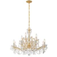 12 Light Chandelier by Crystorama - Maria Theresa Collection, Gold Finish - 4479-GD-CL-I