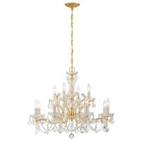 12 Light Chandelier by Crystorama - Maria Theresa Collection, Gold Finish - 4479-GD-CL-I