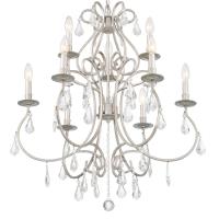 Nine Light Chandelier by Crystorama - Ashton Collection, Olde Silver Finish - 5019-OS-CL-MWP