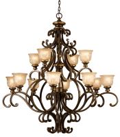 12 Light Chandelier by Crystorama - Norwalk Collection, Bronze Umber Finish - 7412-BU