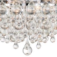 Six Light Flush Mount by Crystorama - Calypso Collection, Polished Chrome Finish - 138-CH