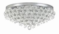 Six Light Flush Mount by Crystorama - Calypso Collection, Polished Chrome Finish - 138-CH