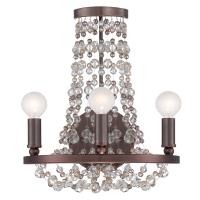 Three Light Wall Sconce by Crystorama - Channing Collection, Chocolate Bronze Finish - 1542-CB-MWP