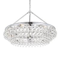 Six Light Chandelier by Crystorama - Calypso Collection, Polished Chrome Finish - 275-CH