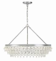 Six Light Chandelier by Crystorama - Calypso Collection, Polished Chrome Finish - 275-CH