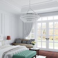 Six Light Chandelier by Crystorama - Calypso Collection, Polished Chrome Finish - 275-CH