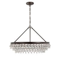 Six Light Chandelier by Crystorama - Calypso Collection, Vibrant Bronze Finish - 275-VZ