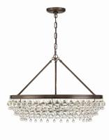 Six Light Chandelier by Crystorama - Calypso Collection, Vibrant Bronze Finish - 275-VZ