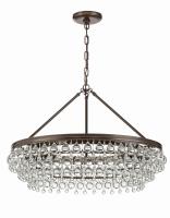 Six Light Chandelier by Crystorama - Calypso Collection, Vibrant Bronze Finish - 275-VZ