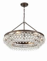 Six Light Chandelier by Crystorama - Calypso Collection, Vibrant Bronze Finish - 275-VZ