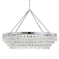 Eight Light Chandelier by Crystorama - Calypso Collection, Polished Chrome Finish - 278-CH