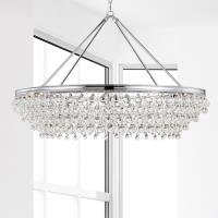 Eight Light Chandelier by Crystorama - Calypso Collection, Polished Chrome Finish - 278-CH