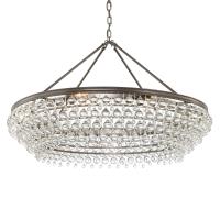 Eight Light Chandelier by Crystorama - Calypso Collection, Vibrant Bronze Finish - 278-VZ