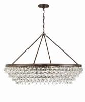 Eight Light Chandelier by Crystorama - Calypso Collection, Vibrant Bronze Finish - 278-VZ
