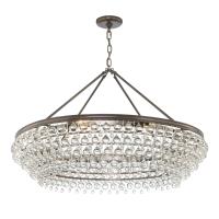 Eight Light Chandelier by Crystorama - Calypso Collection, Vibrant Bronze Finish - 278-VZ