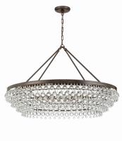 Eight Light Chandelier by Crystorama - Calypso Collection, Vibrant Bronze Finish - 278-VZ
