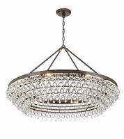 Eight Light Chandelier by Crystorama - Calypso Collection, Vibrant Bronze Finish - 278-VZ