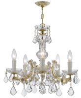 Five Light Mini Chandelier by Crystorama - Maria Theresa Collection, Gold Finish - 4376-GD-CL-MWP