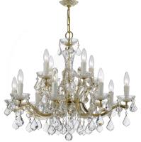 12 Light Chandelier by Crystorama - Maria Theresa Collection, Gold Finish - 4379-GD-CL-MWP