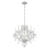 Six Light Mini Chandelier by Crystorama - Maria Theresa Collection, Polished Chrome Finish - 4405-CH-CL-I