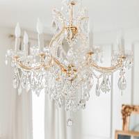 Nine Light Chandelier by Crystorama - Maria Theresa Collection, Gold Finish - 4408-GD-CL-MWP