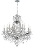 13 Light Chandelier by Crystorama - Maria Theresa Collection, Polished Chrome Finish - 4412-CH-CL-MWP
