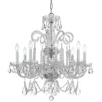 Eight Light Chandelier by Crystorama - Traditional Crystal Collection, Polished Chrome Finish - 5008-CH-CL-MWP