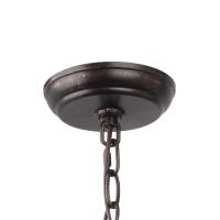 12 Light Chandelier by Crystorama - Luna Collection, English Bronze + Antique Gold Finish - 590-EB-GA