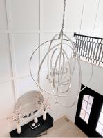 12 Light Chandelier by Crystorama - Luna Collection, Antique Silver Finish - 590-SA