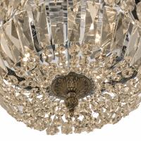 Three Light Flush Mount by Crystorama - Waltham Collection, Olde Brass Finish - 712-OB-GT-MWP
