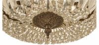 Three Light Flush Mount by Crystorama - Waltham Collection, Olde Brass Finish - 714-OB-GT-MWP