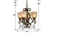 Four Light Mini Chandelier by Crystorama - Norwalk Collection, Bronze Umber Finish - 7504-BU-CL-MWP