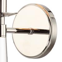 One Light Wall Sconce by Crystorama - Baxter Collection, Polished Nickel Finish - 8861-PN