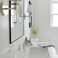 One Light Wall Sconce by Crystorama - Baxter Collection, Polished Nickel Finish - 8861-PN