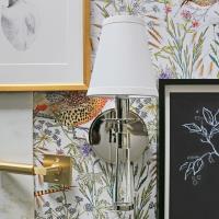 One Light Wall Sconce by Crystorama - Baxter Collection, Polished Nickel Finish - 8861-PN