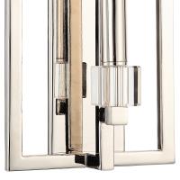 One Light Wall Sconce by Crystorama - Dixon Collection, Polished Nickel Finish - 8881-PN