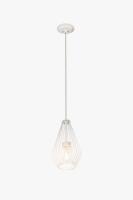 One Light Pendant by Z-Lite - Quintus Collection, Gloss White Finish - 442MP-WH
