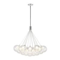 LED Chandelier by Kuzco Lighting - Bolla Collection, Chrome Finish - CH3128