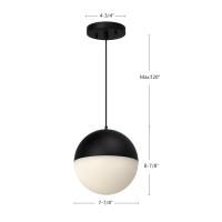 LED Pendant by Kuzco Lighting - Monae Collection, Black Finish - PD11708-BK