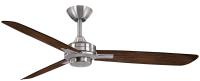 52"Ceiling Fan by Minka Aire - Rudolph Collection, Brushed Nickel With Medium Maple Blades Finish - F727-BN/MM