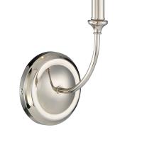 One Light Wall Sconce by Crystorama - Sylvan Collection, Polished Nickel Finish - 2241-PN