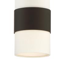 One Light Pendant by Crystorama - Grayson Collection, Dark Bronze Finish - 290-DB