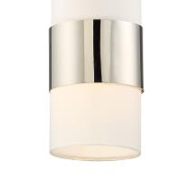 One Light Pendant by Crystorama - Grayson Collection, Polished Nickel Finish - 290-PN