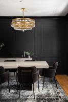 Six Light Chandelier by Crystorama - Perla Collection, Antique Gold Finish - 6108-GA