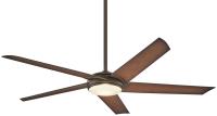60"Ceiling Fan by Minka Aire - Raptor Collection, Oil Rubbed Bronze/Antique Brass Finish - F617L-ORB/AB