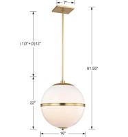 Four Light Mini Chandelier by Crystorama - Truax Collection, Aged Brass Finish - 2016-AG