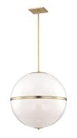 Four Light Chandelier by Crystorama - Truax Collection, Aged Brass Finish - 2030-AG