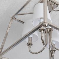 Four Light Semi Flush Mount by Crystorama - Sylvan Collection, Polished Nickel Finish - 2243-PN