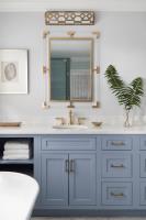 LED Bathroom Vanity by Crystorama - Jennings Collection, Aged Brass Finish - 2264-AG-LED