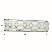 LED Bathroom Vanity by Crystorama - Jennings Collection, Polished Nickel Finish - 2264-PN-LED